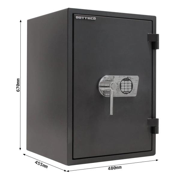 Rottner Wertschutzschrank EN1 Fire Profi 65 Elektronikschloss anthrazit T05008